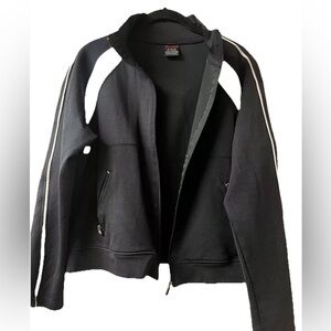 Champion Vintage Full Zip Jacket Black/White Size XL